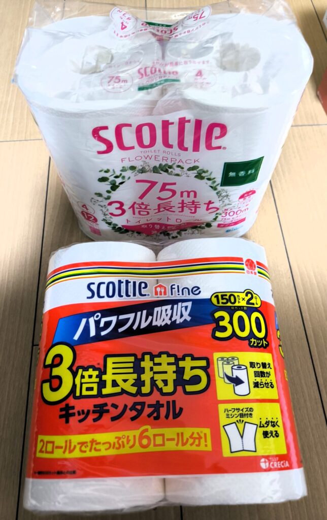 トイレットロール フラワーパック 4ロール・ティシュー フラワーボックス 1箱